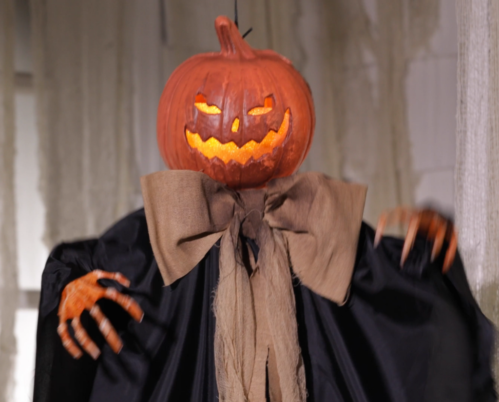 47" Rustic Pumpkin Scarecrow Animated product image 2