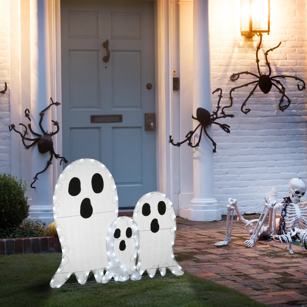 36-Inch Halloween Pre-Lit Ghost Trio Outdoor Decoration with LED Lights product image 2