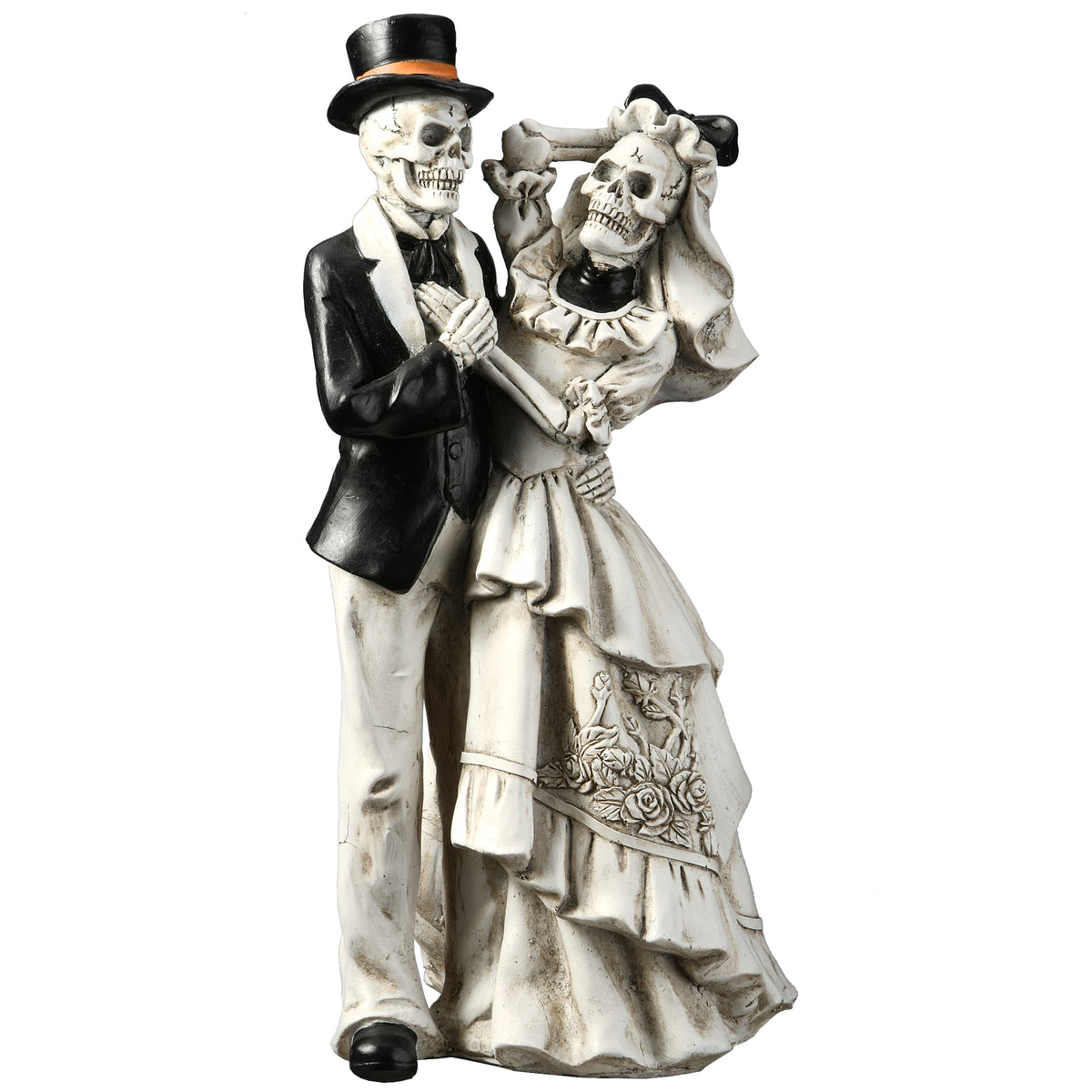 11-Inch Halloween Skeleton Bride and Groom Decoration product image 1