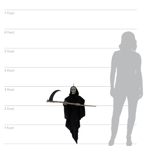 3-Foot Hanging Grave Reaper Animated product image 2