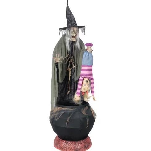 6-Foot Stew Brew Witch Animated Halloween product image 2