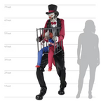 7-Foot Rotten Ringmaster with Caged Clown Animated Halloween product image 2