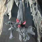 39" Animated Screeching Gray Vampire Bat product image 1