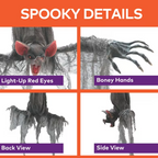 39" Animated Screeching Gray Vampire Bat product image 4