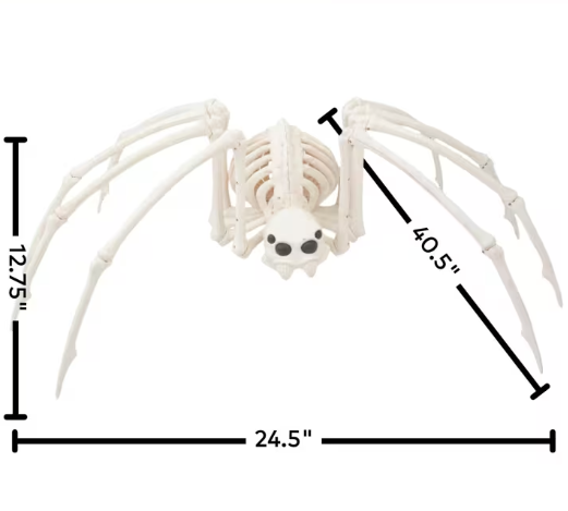 40" Creepy Giant Skeleton Spider product image 2