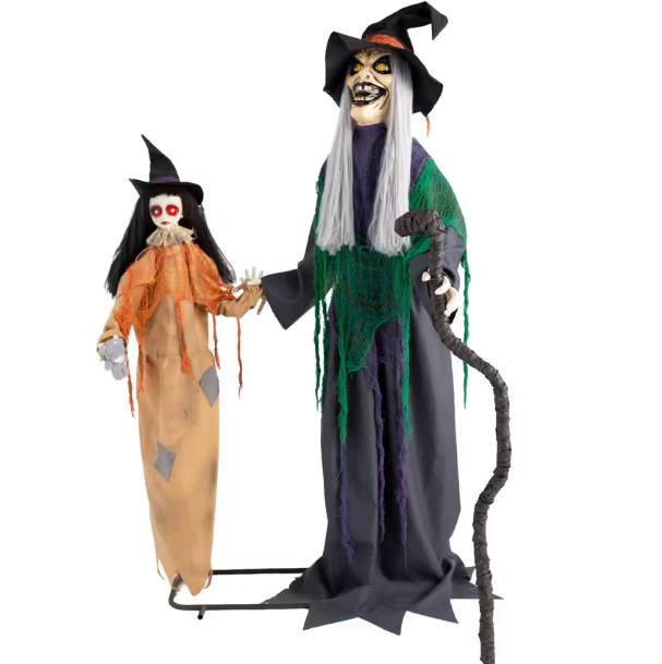 Halloween 2026 Life Size Animated Talking Girl with Witch product image 3