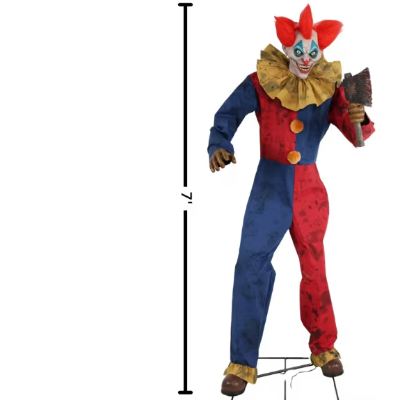Halloween 2026 7-Foot 3-Inch Animated Axe Wielding Clown product image 5
