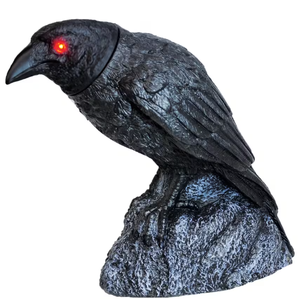 13" Head Turning Animated Raven product image 2