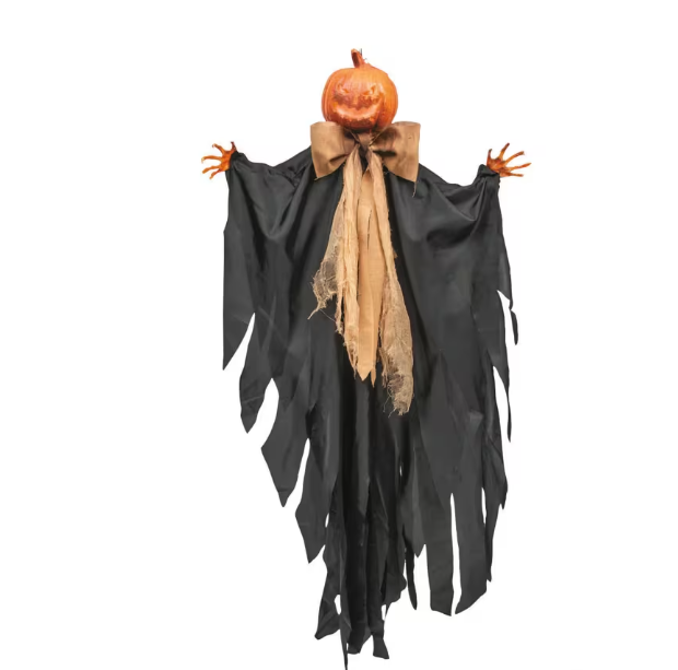 47" Rustic Pumpkin Scarecrow Animated product image 3